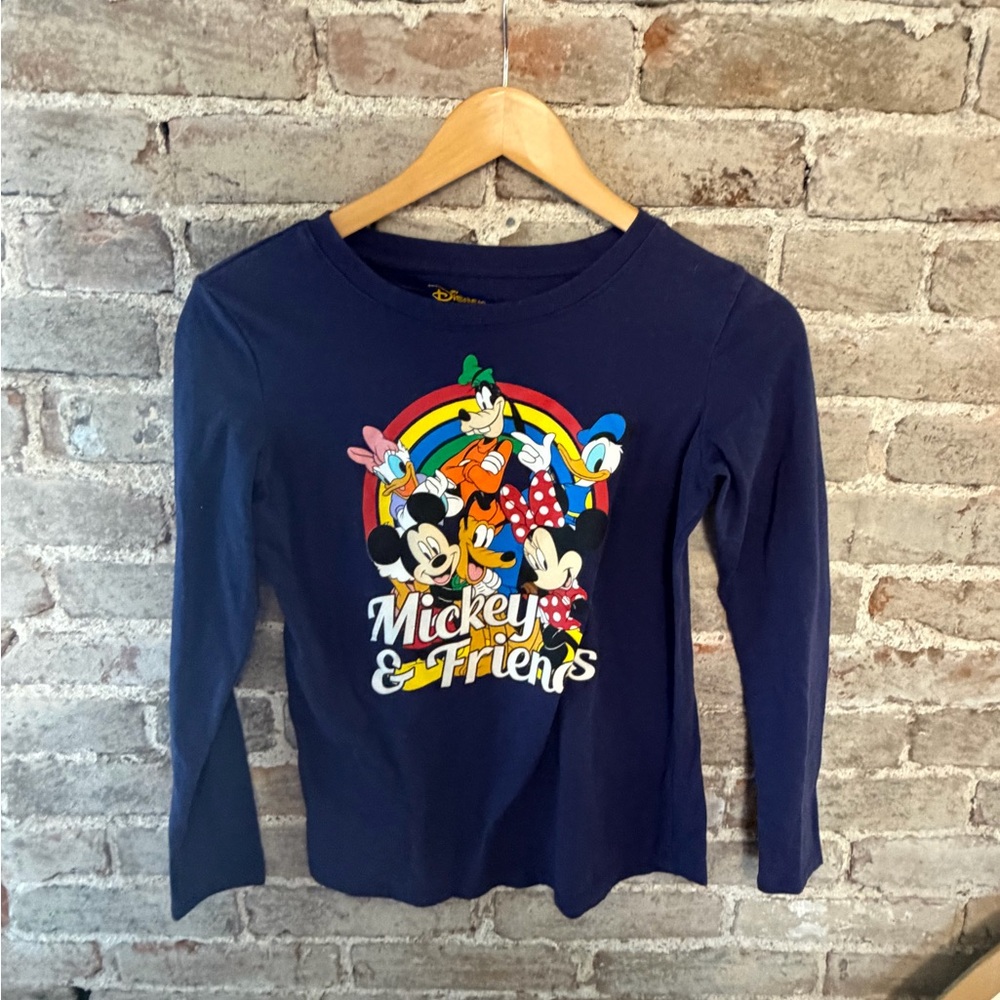 Mickey & Friends Navy Long Sleeve Tee